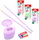Pastel SET - 2 Pencils, Sharpener, Eraser (random colour)