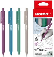 KORES M2 Grafitos Essentials HB, trojhranná - balení 12 ks (mix vintage barev) - Micro Pencil
