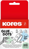 KORES Transparentní snímatelné lepicí body Glue Dots, oboustranné, 200 ks v roli - Photo Stickers