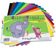 Colour Paper Stepa Kreslící karton A4/60ks/180g mix 12 barev - Barevný papír