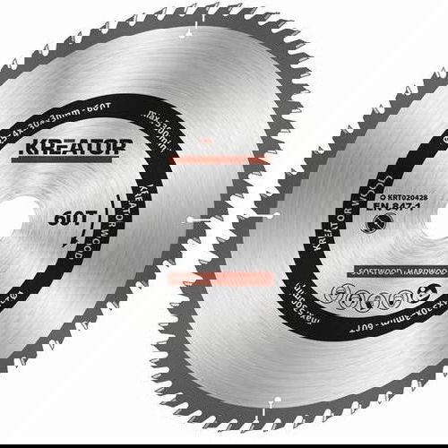 KREATOR Pilový kotouč na dřevo 254mm, 60T KRT020428 - Pilový kotouč - Hlavní obrázek