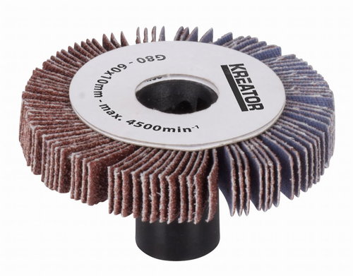 Kreator Lamellar Grinding Roller 10mm, Grain 80 - Grinding Attachment - Main image
