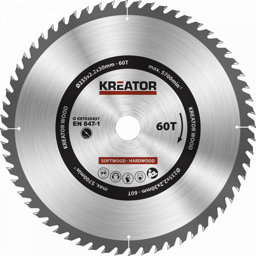 KREATOR KRT020437 - Circular Saw Blade - Main image
