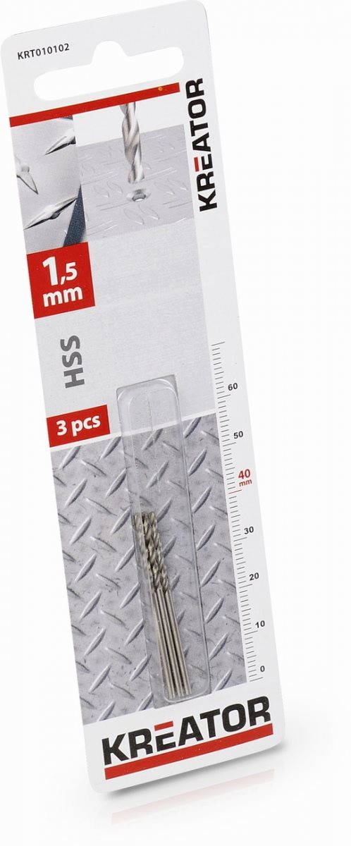 Kreator fémfúrószár 1,5 mm HSS