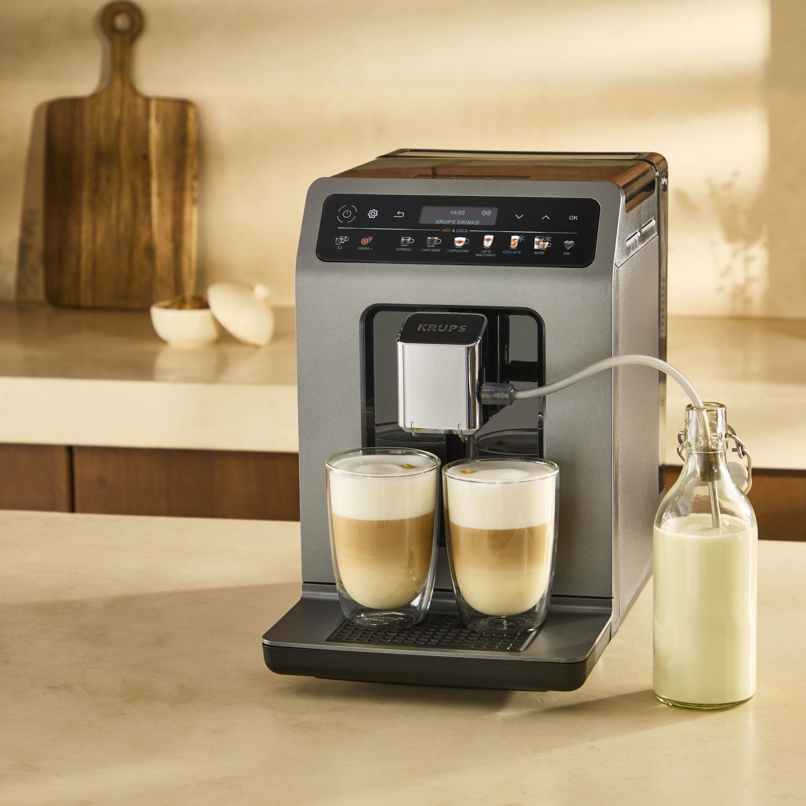 Milk Krups Evidence Connected Krups Evidence EA890110 Bean To Cup