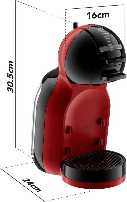 KRUPS KP123H10 Nescafé Dolce Gusto Mini Me, piros/fekete