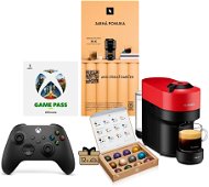 NESPRESSO Vertuo Pop Spicy Red + kávový poukaz + Xbox Controller + Gamepass - Sada