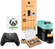 NESPRESSO Vertuo Pop Aqua Mint + kávový poukaz + Xbox Controller + Gamepass - Sada