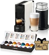 Nespresso KRUPS XN511110 Essenza Plus white & Aeroccino - Coffee Pod Machine