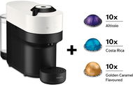 NESPRESSO Krups Vertuo Pop Coconut White XN920110P set - Kávovar na kapsle