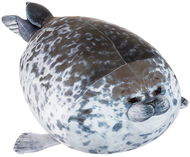 Kruzzel Plyšový polštář tuleň, 50 cm, šedý - Polštář