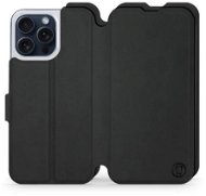 Mobiwear Soft Touch flip pro Apple iPhone 15 Pro Max - Černé - Phone Case