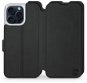 Mobiwear Soft Touch flip pro Apple iPhone 15 Pro Max - Černé - Phone Case