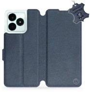 Kožené Mobiwear flip pro Realme C51 - Modré - L_NBS - Phone Case