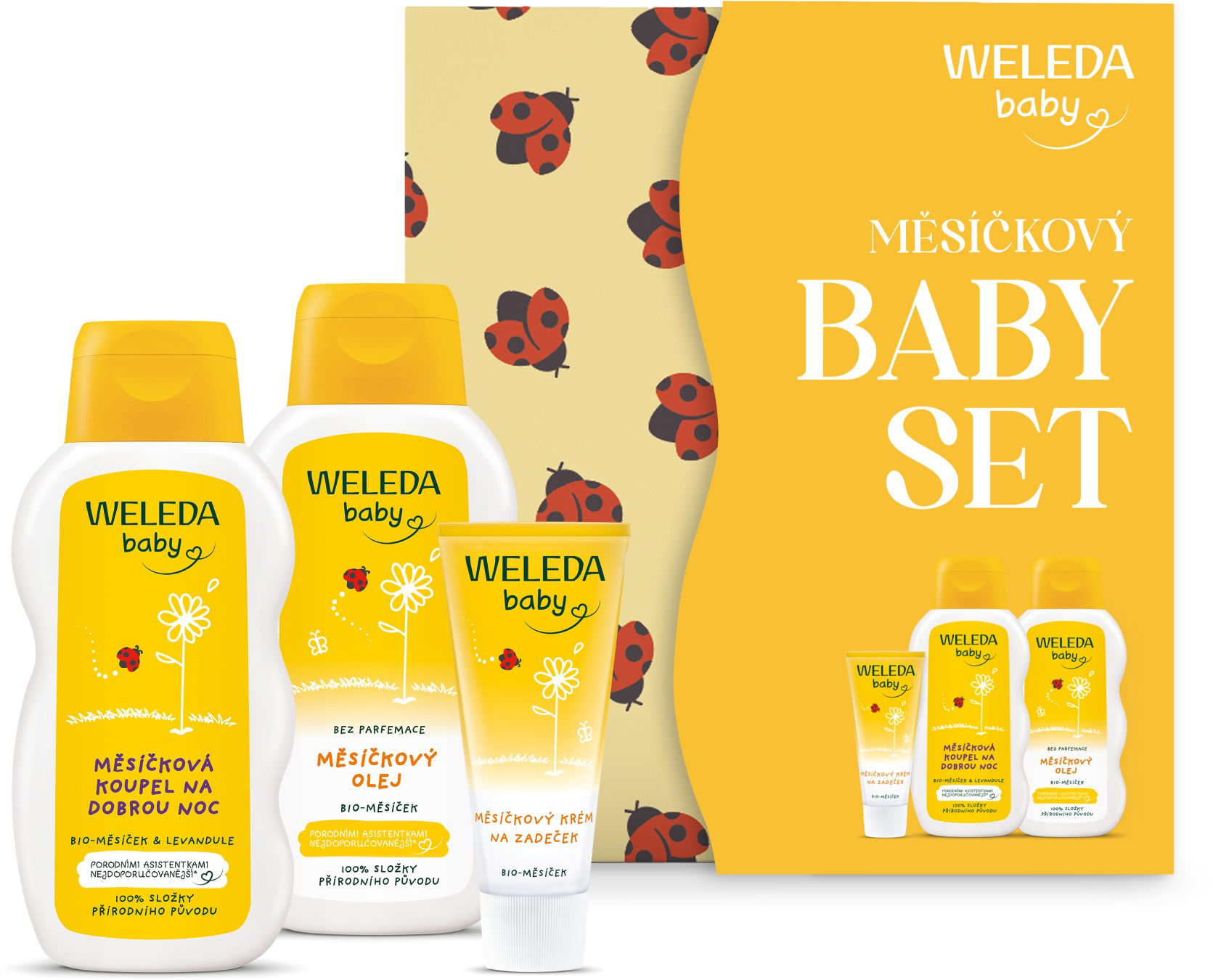 WELEDA Měsíčková péče pro kojence Set 475 ml
