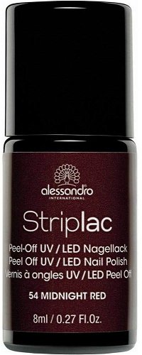 ALESSANDRO Striplac Peel Off UV / LED Nail Polish 54 Midnight Red 8 ml - Nail  Polish