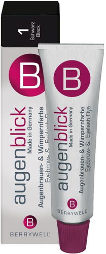 BERRYWELL Augenblick Eyebrow & Eyelash Dye 1 Black - 15 ml - Barva na obočí - Hlavní obrázek
