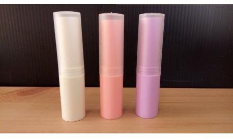 EKOKOZA Pull-out lipstick stick, lip balm with transparent. Top, pink - Cosmetic Container - Main image