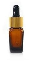 EKOKOZA Glass bottle, square 10ml with pipette - Cosmetic Container - Main image