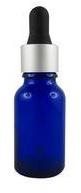 EKOKOZA Blue glass with pipette, 15ml - Cosmetic Container - Main image