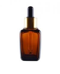 EKOKOZA 30ml, brown glass, square shape with pipette - Cosmetic Container - Main image