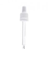 EKOKOZA Cap with safety ring - white pipette for 50ml bottle - Pipette