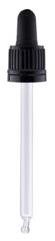 EKOKOZA Cap with safety ring - black pipette for 100ml bottle - Pipette - Main image