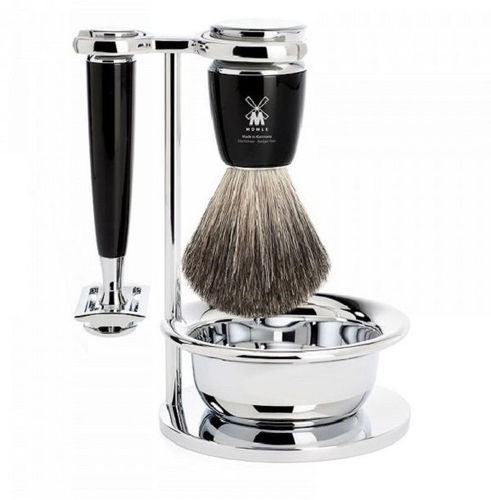 MÜHLE Rytmo Black Pure Badger 4 ks - Dárková kosmetická sada - Hlavní obrázek