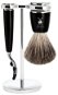 MÜHLE Rytmo Black Pure Badger Mach3, 3 részes borotválkozó készlet - Kozmetikai ajándékcsomag