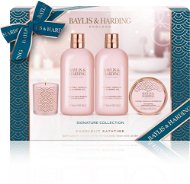 BAYLIS & HARDING Candle and body care set 4pcs - Jojoba, vanilla & almond oil - Cosmetic Gift Set