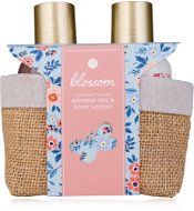 ACCENTRA Blossom fürdőszett juta kosárban - Kozmetikai ajándékcsomag