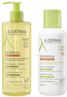 A-DERMA Exomega Control Péče o pokožku se sklonem k atopii Set 900 ml - Cosmetic Gift Set