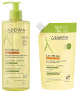 A-DERMA Exomega Control Sprchový olej pro pokožku se sklonem k atopii Set 1000 ml - Cosmetic Gift Set