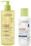 A-DERMA Exomega Control Péče proti nočnímu škrábání Set 900 ml - Cosmetic Gift Set