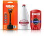 GILLETTE Fusion holicí strojek a OLD SPICE Set pánské kosmetiky - Pánská kosmetická sada
