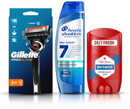 GILLETTE ProGlide holicí strojek a Set kosmetiky pro muže - Pánská kosmetická sada