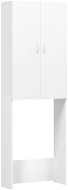 SHUMEE Skrinka nad práčku biela 64 × 25,5 × 190 cm - Kúpeľňová skrinka