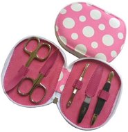  Premium Line manicure set PL 111 pink with polka dots  - Manicure Set