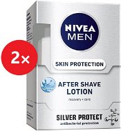 NIVEA Men After Shave Lotion Silver Protect 2× 100 ml - Voda po holení