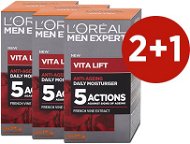 ĽORÉAL PARIS Men Expert Vita Lift 5 Daily Moisturiser  3× 50 ml - Férfi arckrém