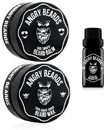 ANGRY BEARDS Wax and Balm Set with Beard Oil for Free - Cosmetic Set