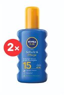 NIVEA SUN Protect & Moisture Spray SPF 15 2 × 200 ml - Napozó spray