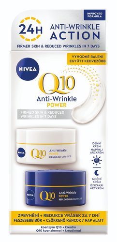 NIVEA Q10 Power Day & Night Cream, 2×50ml - Cosmetic Gift Set - Main image