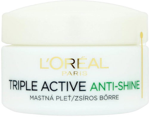 L'Oreal Triple Active Anti-Shine Skin Care Oil 50 ml - Face Cream - Main image