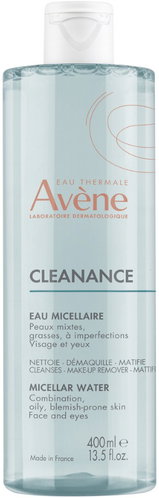 AVENE Cleanance Micellar Water 400 ml Hlavný obrázok AVENE Cleanance Micellar Water 400 ml - Micelárna voda - Hlavný obrázok