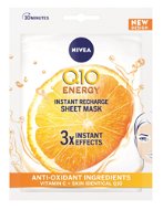 NIVEA Q10 plus C Anti-Wrinkle + Energy 10 Minutes Sheet Mask, 1 db - Arcpakolás