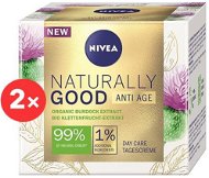 NIVEA Naturally Good Anti-Age Day Care 2× 50 ml - Krém na tvár