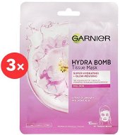 GARNIER Skin Naturals Hydra Bomb Tissue Mask Extract of Sakura 3× 28 g - Pleťová maska