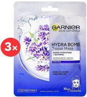 GARNIER Skin Naturals Hydra Bomb Tissue Mask Extract of Lavender 3× 28 g - Pleťová maska