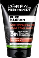 Čistiaci gél ĽORÉAL PARIS Men Expert Pure Carbon 3 v 1 Face Wash, 100 ml - Čisticí gel